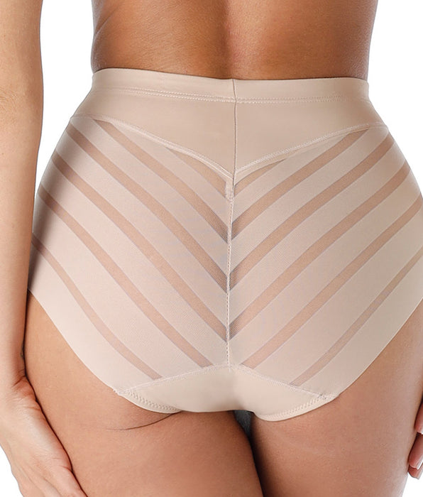 Lovable Fancy Shaping Mid-Waist Girdle in shaping microfiber and tulle, powder pink