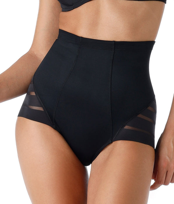 Lovable Fancy Shaping High Waist Girdle in shaping microfiber and tulle, black