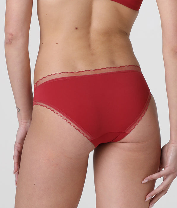 Lovable My Daily Comfort microfiber briefs, raspberry red
