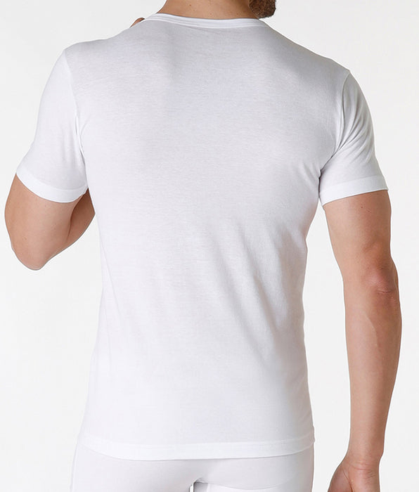 Lovable Classic Cotton V-neck T-shirt 100% cotton, white