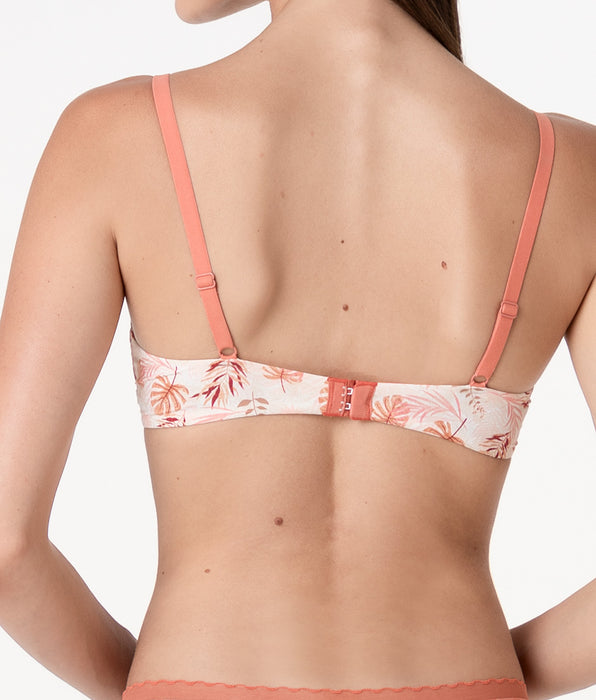 Lovable My Daily Comfort Printed microfiber wireless bra, powder pink print