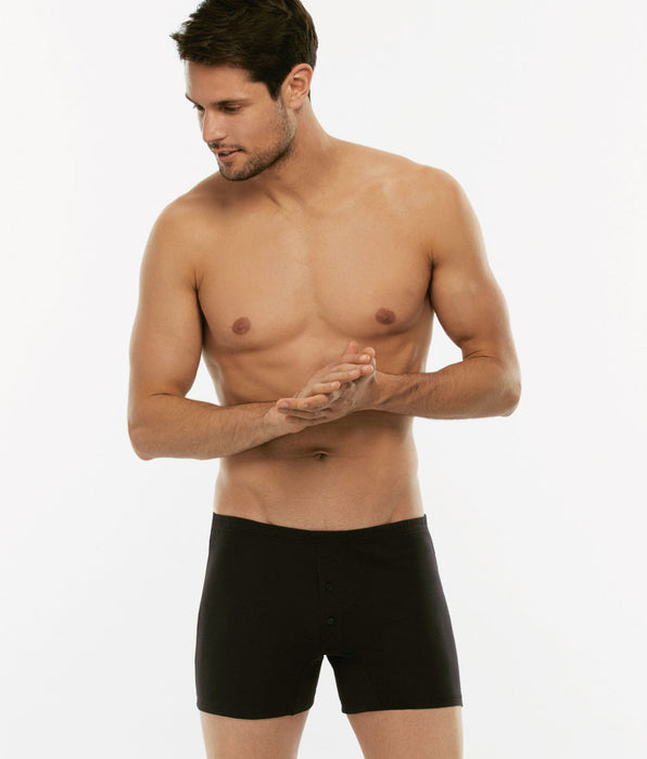 Lovable 100% pure cotton black boxer shorts