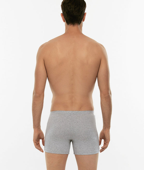 Lovable 100% pure cotton gray melange boxer shorts