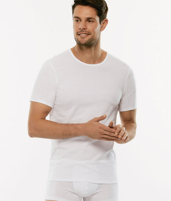 Lovable 100% pure cotton white crew neck T-shirt
