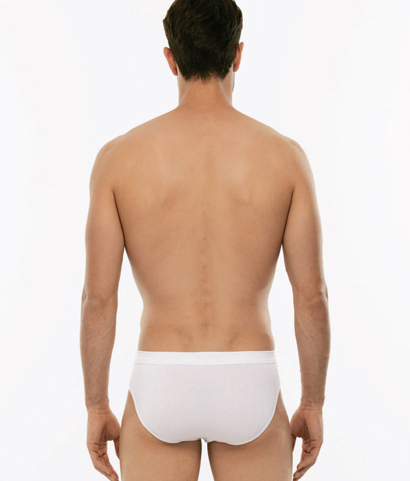 Lovable White BiPack Cotton Stretch mini briefs in stretch cotton