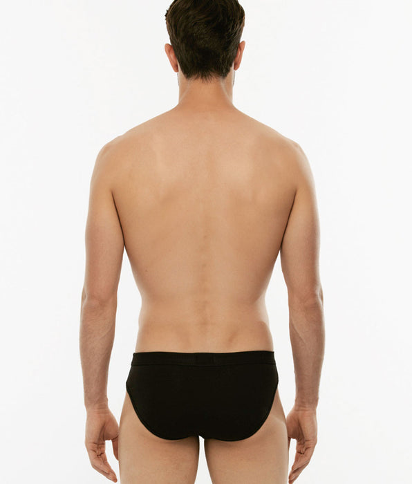 Lovable BiPack Cotton Stretch mini briefs in stretch cotton, black