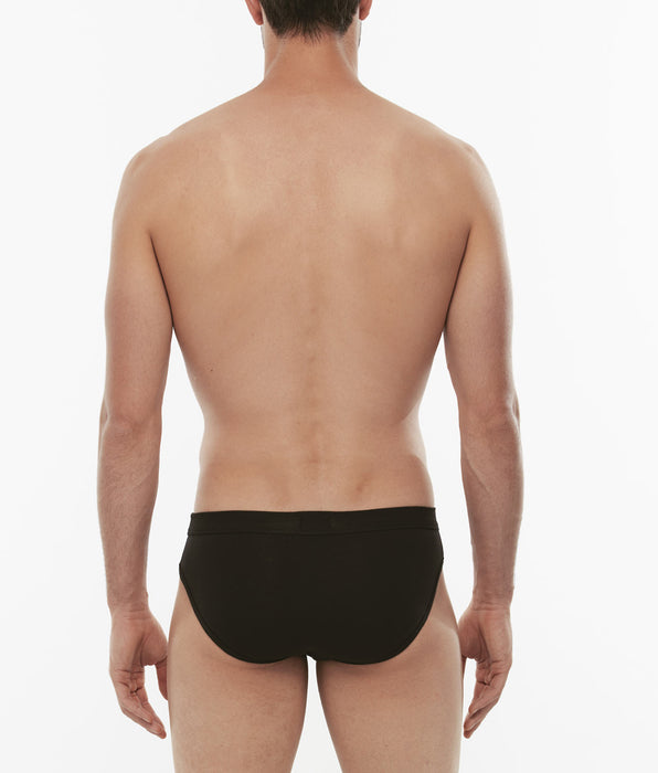 Lovable BiPack Cotton Stretch mini briefs in stretch cotton, black