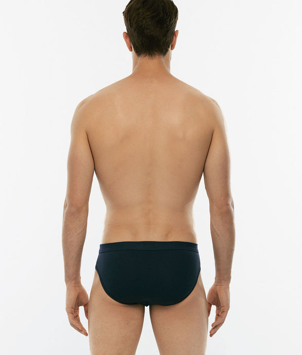 Lovable BiPack Cotton Stretch mini briefs in stretch cotton, blue