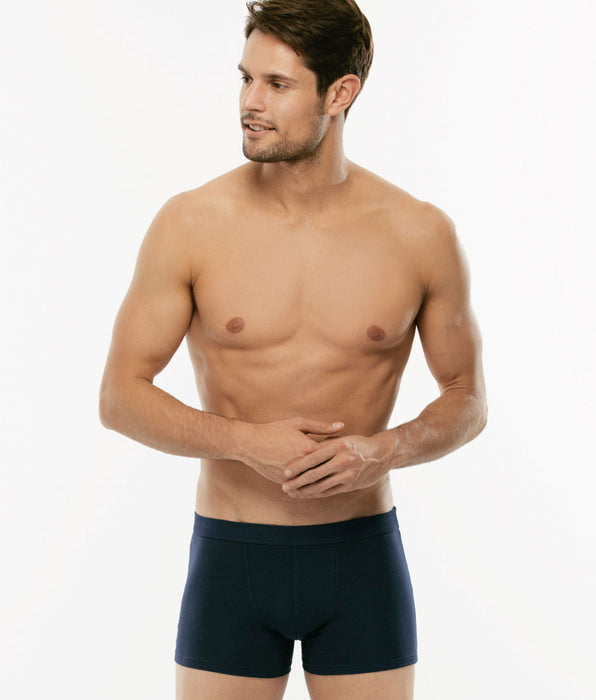 Lovable Blue Cotton Stretch boxer shorts in stretch cotton