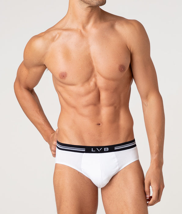 Lovable Comfort 360 Stretch Cotton Briefs, white