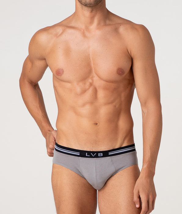 Lovable Comfort 360 Stretch Cotton Briefs, dark gray