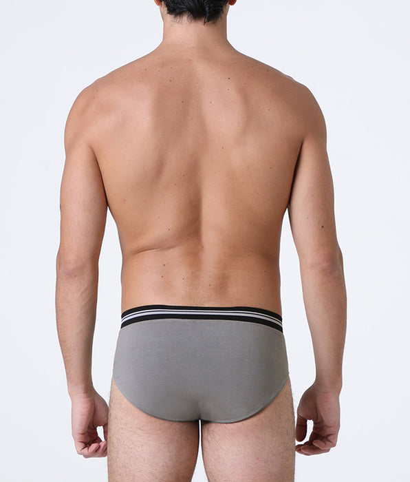Lovable Comfort 360 Stretch Cotton Briefs, dark gray