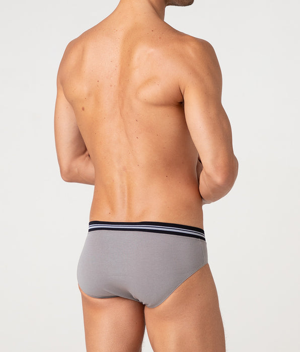 Lovable Comfort 360 Stretch Cotton Briefs, dark gray