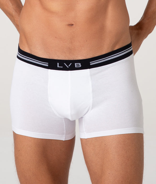 Lovable Comfort 360 Stretch Cotton Boxer Shorts, white