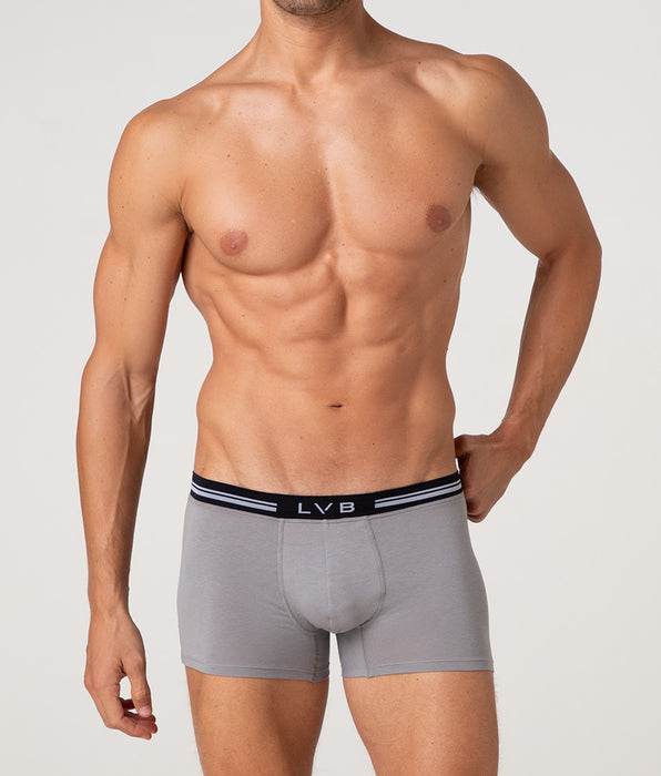 Lovable Comfort 360 Stretch Cotton Boxer Shorts, dark gray