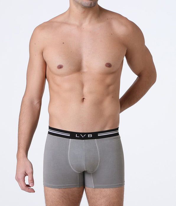 Lovable Comfort 360 Stretch Cotton Boxer Shorts, dark gray