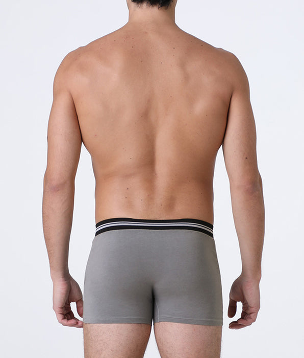 Lovable Comfort 360 Stretch Cotton Boxer Shorts, dark gray