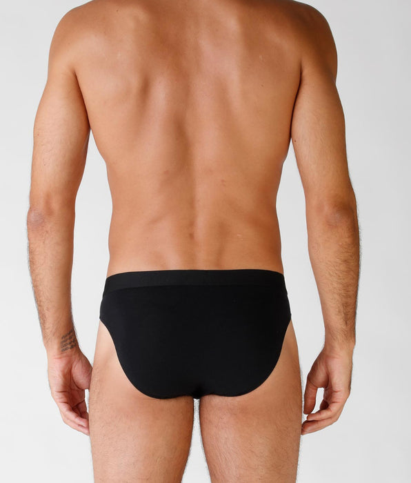 Lovable Two-pack stretch cotton briefs, black