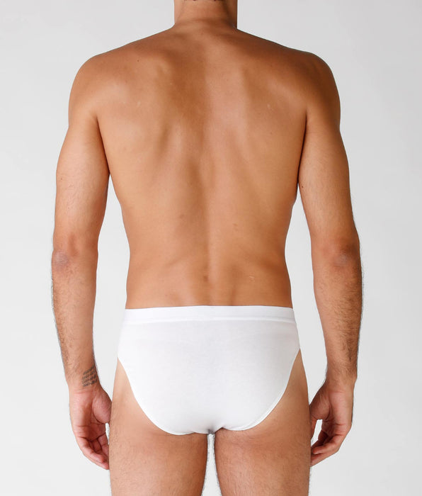 Lovable Stretch cotton briefs, pack of 4, white