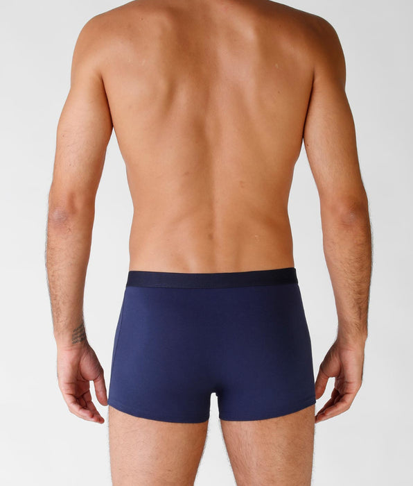 Lovable Stretch cotton boxer shorts, pack of 4, blue