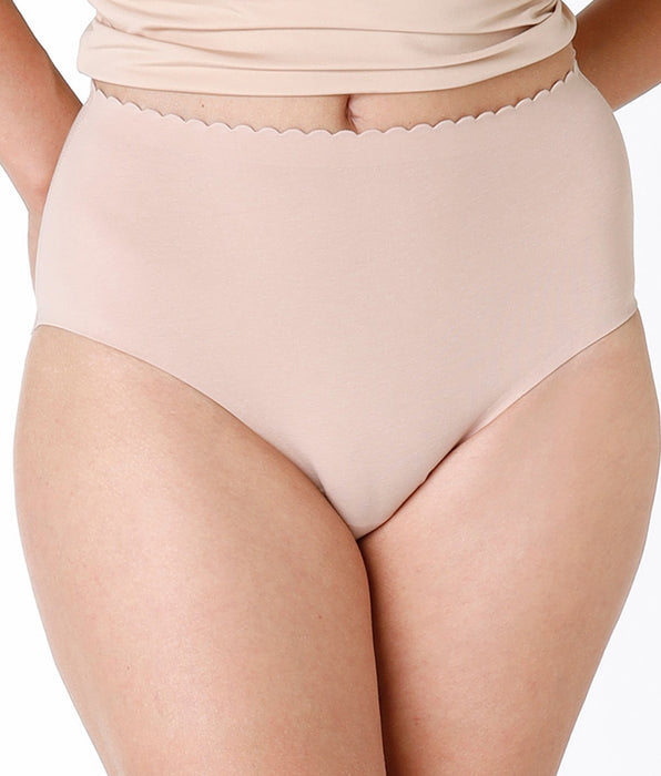 Lovable Invisible Softness High-Waisted Briefs, Nude