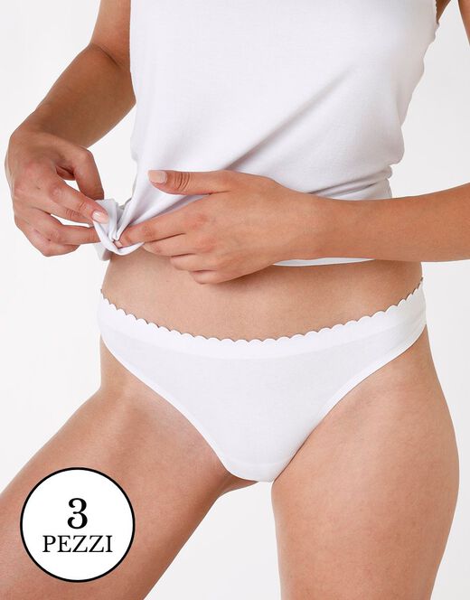 Lovable Invisible Softness Brazilian Multipack, White