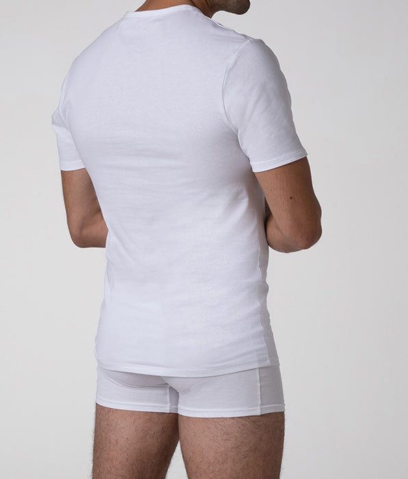 Lovable Cool Sensation V-neck T-shirt in Stretch Cotton, white