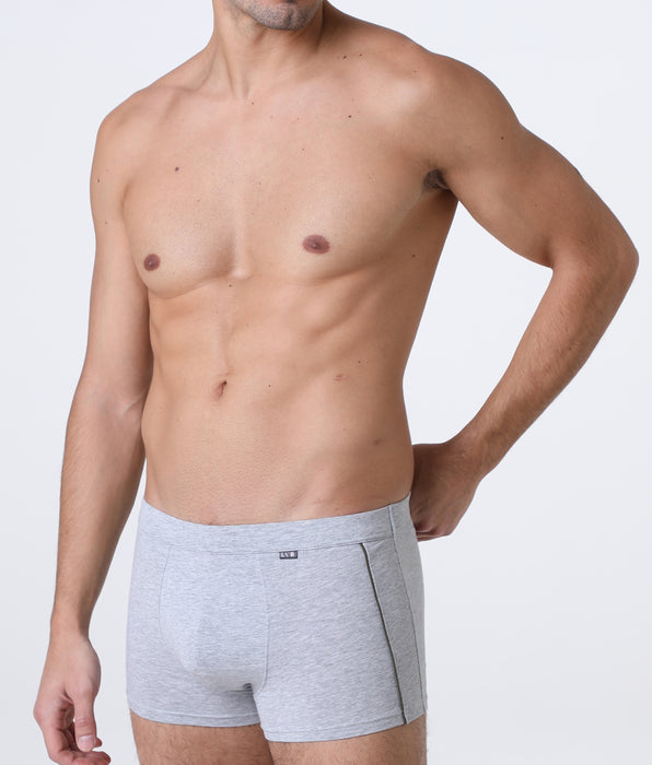 Lovable Dynamic Cotton Boxer Shorts, heather gray