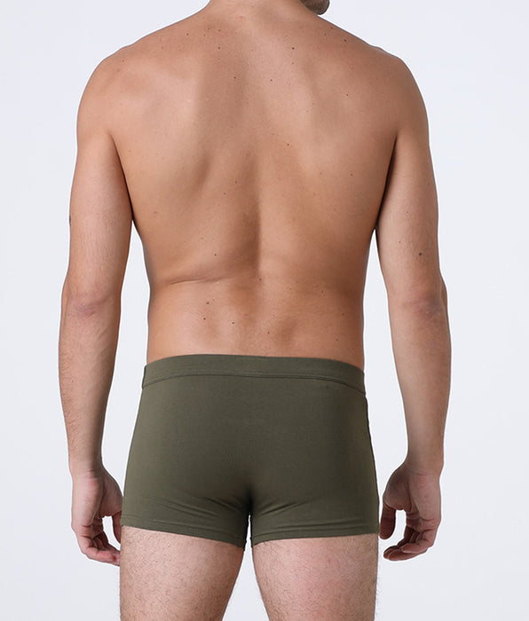 Lovable Dynamic Cotton Boxer Shorts, olive green