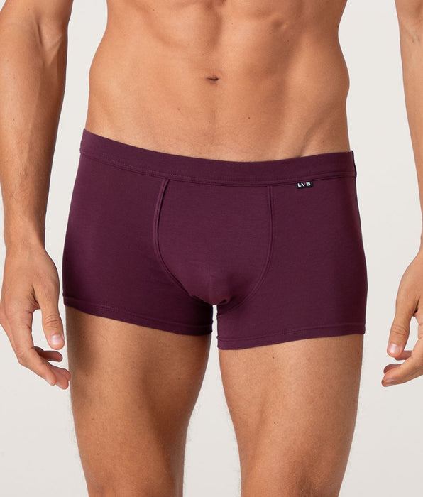 Lovable Casual Stretch Cotton Boxer, Burgundy