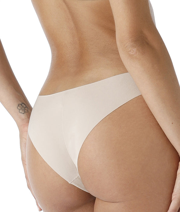 Lovable Brasiliano sgambato senza cuciture Free Cut Panties in microfibra, skin