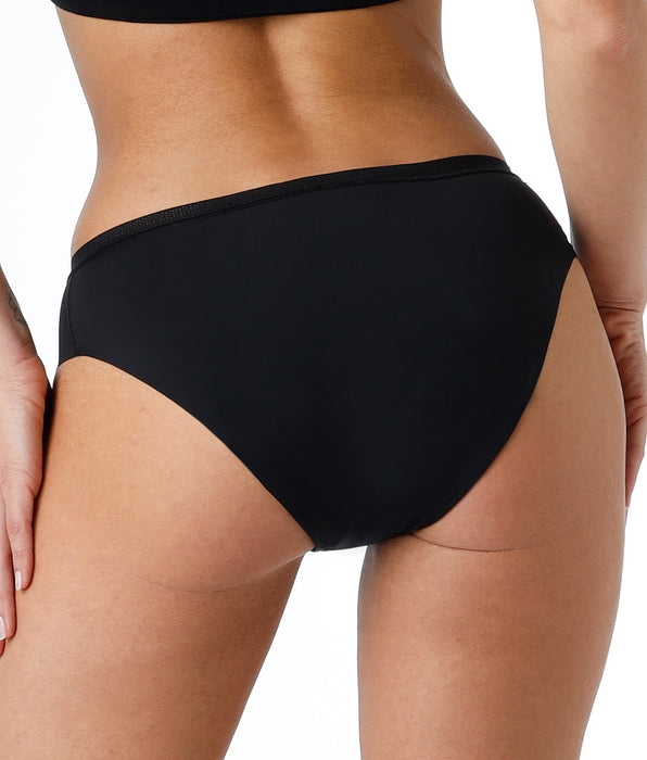 Lovable Period Panties Briefs in Microfibre with Invisible Finishes for Medium Flow, Black