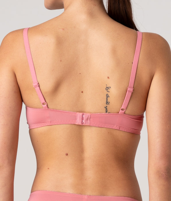 Lovable Floreal Lace non-wired bra in peach pink lace