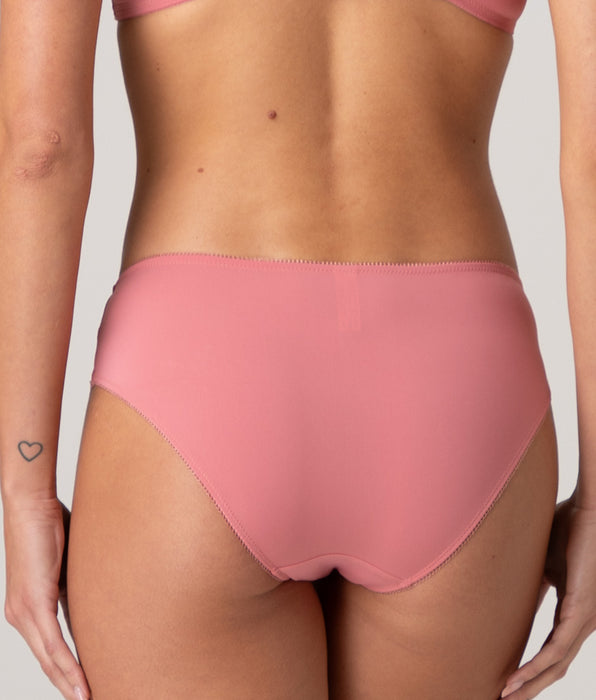 Lovable Floreal Lace midi briefs in lace and microfiber, peach pink