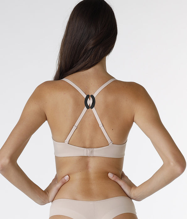 Lovable Invisible Secret strap hooks, pack of 2, black and transparent