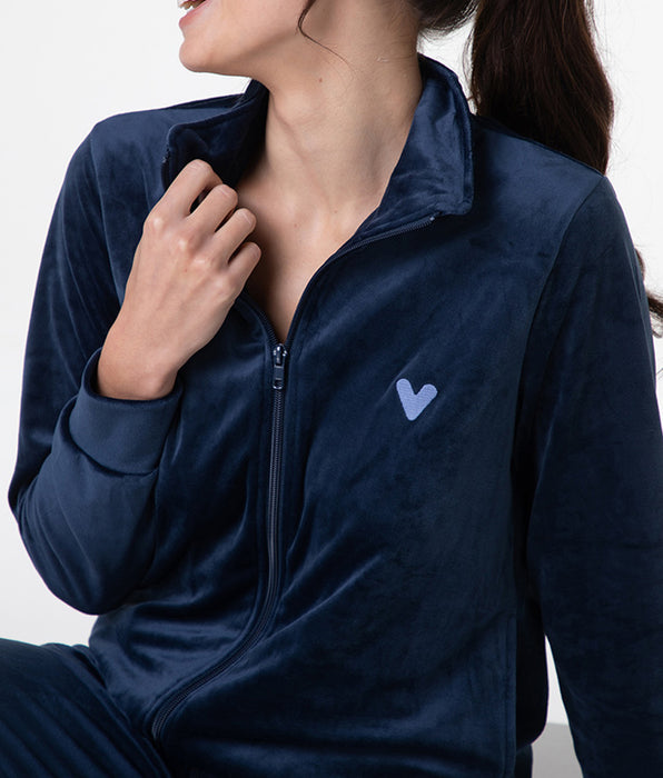 Lovable Open Chenille Homewear, midnight blue