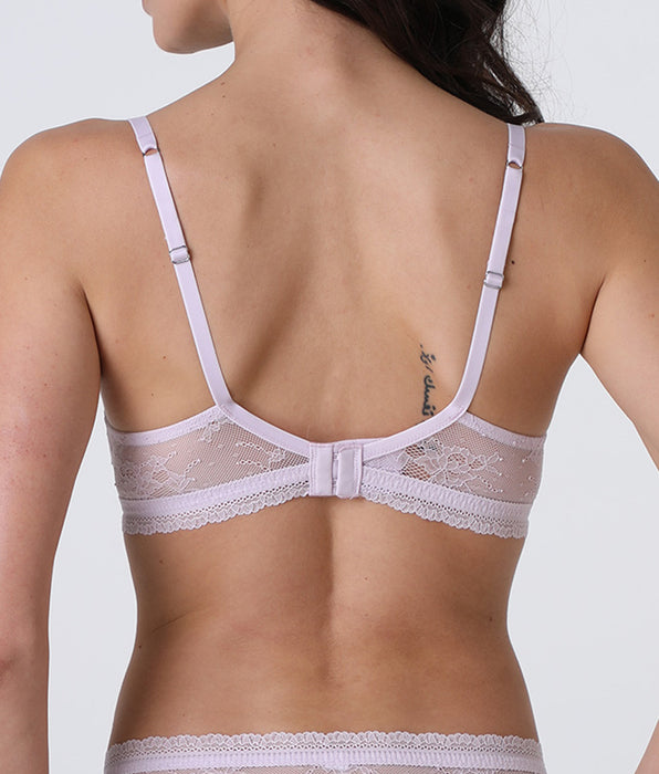 Lovable Romance Lace underwired bra in lace, lilac