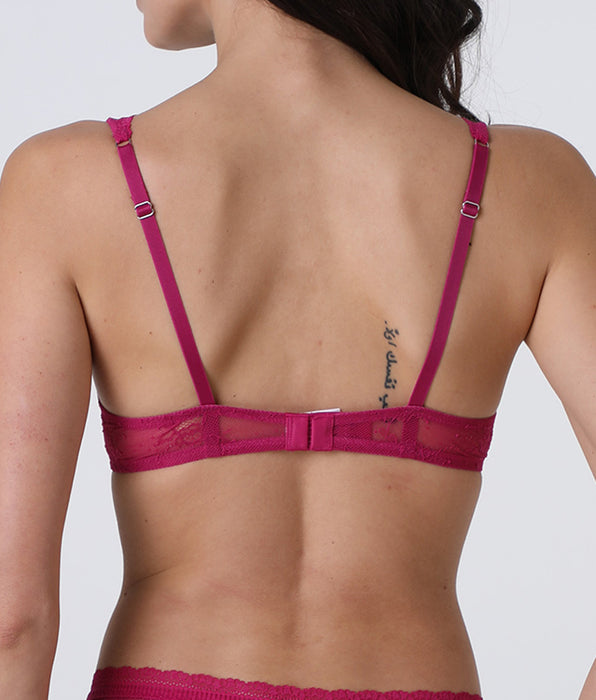 Lovable Vela Underwired Bra Romance Lace, Fuchsia