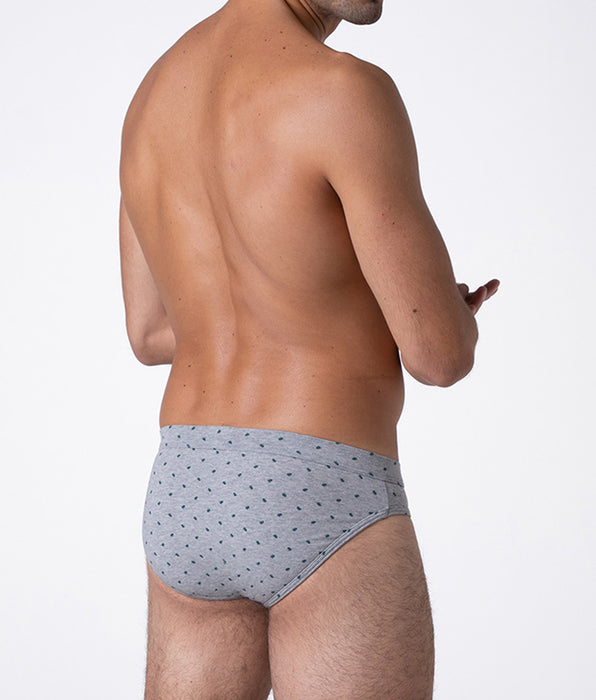 Lovable Classic Cotton Modal Briefs, gray tree print