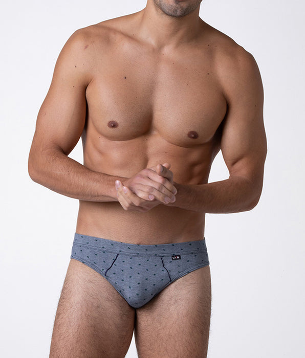 Lovable Classic Cotton Modal Briefs, blue tree print