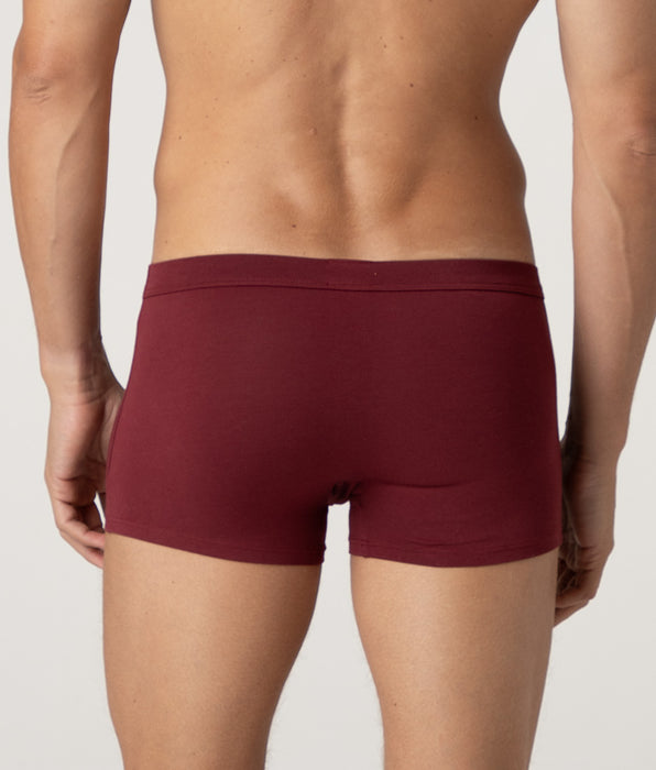 Lovable Classic Cotton Modal Boxer Shorts, burgundy