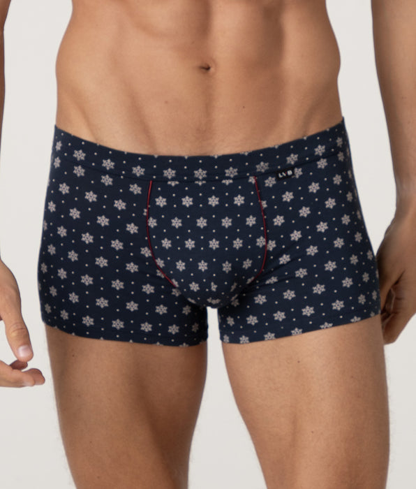 Lovable Classic Cotton Modal Boxer Shorts, snow print