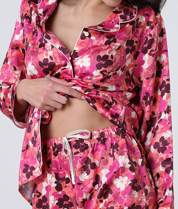 Lovable Satin shorts, floral mood