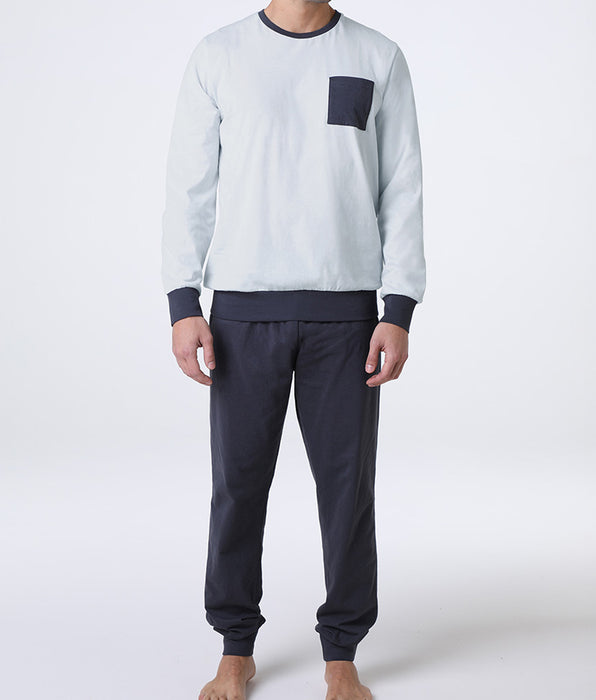 Lovable Long Jersey Pyjamas, Light Blue