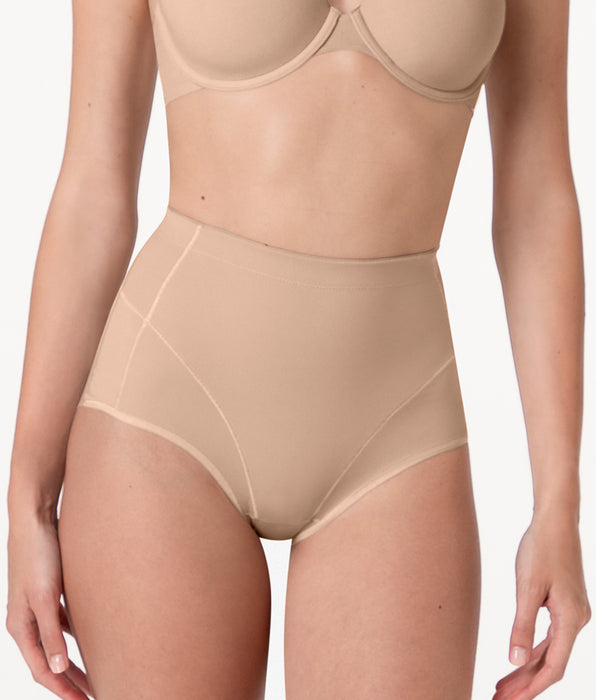 Lovable Sculpt Shaping Mid Waist Shaping Brief in Microfiber, Nude