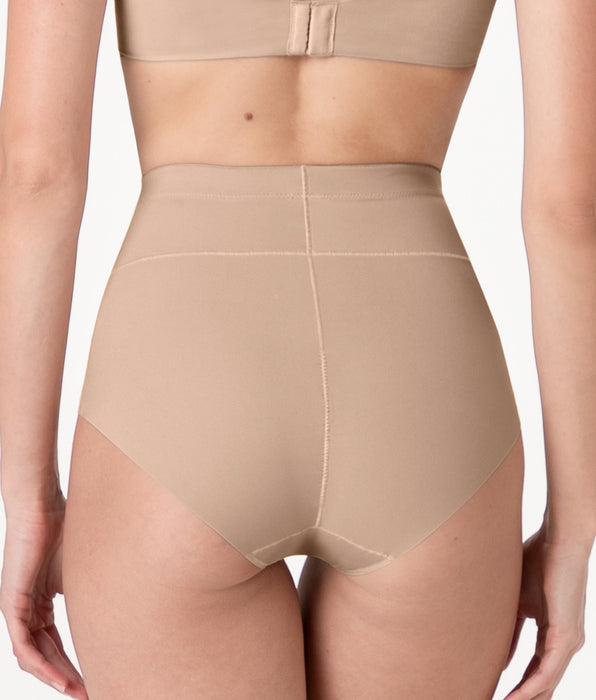 Lovable Sculpt Shaping Mid Waist Shaping Brief in Microfiber, Nude