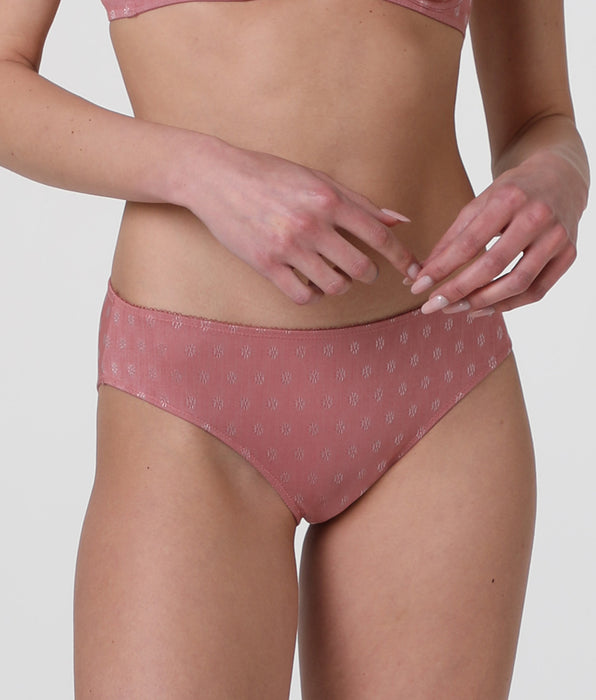 Lovable Daisy Fancy Micro high-waisted briefs in microfiber, powder pink