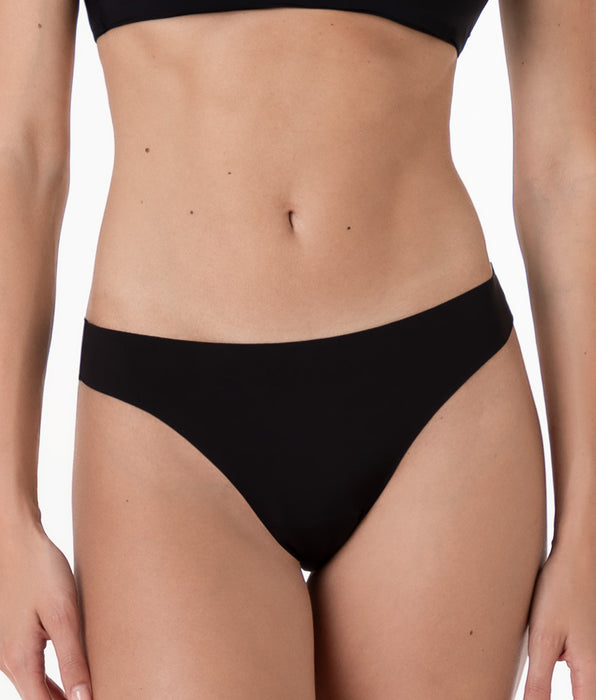 Lovable Thong Second Skin Micro in microfiber, black