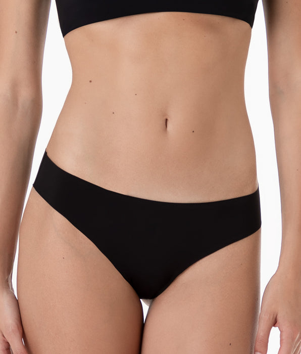 Lovable Brazilian Brief Second Skin Micro in microfiber, black