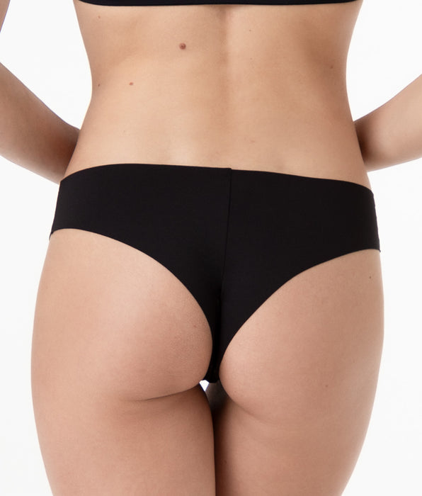 Lovable Brazilian Brief Second Skin Micro in microfiber, black